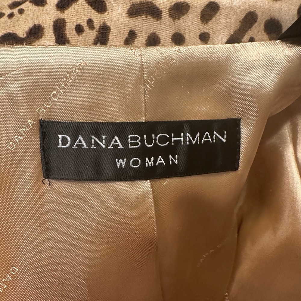 Dana Buckman animal print jacket. Size 14.. - Picture 7 of 11